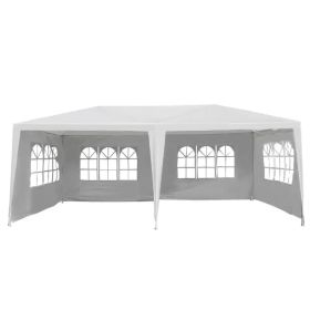 Outdoor Activities Wedding Large 10' x 20' Gazebo Canopy Party Tent (Color: White)