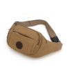 Men's Solid Canvas Crossbody & Waist Bag